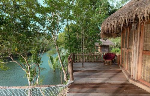 Balcony/terrace, Thansur Tatai Eco Resort in Anlong Vak Balcony/terrace, Thansur Tatai Eco Resort in Anlong Vak