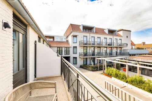 Balkon/teras, Hotel Bommelje in Domburg Balkon/teras, Hotel Bommelje in Domburg