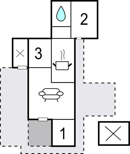 Floor plans, Holiday Home Sirenevej Ix in Snogebaek Floor plans, Holiday Home Sirenevej Ix in Snogebaek