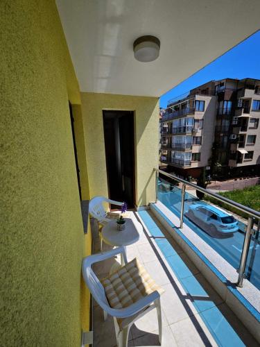 Balcony/terrace, Apartments Near The Sea in Primorsko Balcony/terrace, Apartments Near The Sea in Primorsko