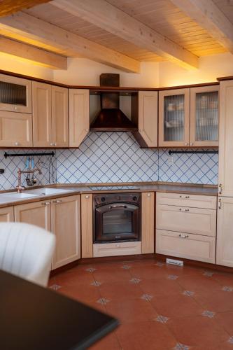 кухня, Velký rodinný apartmán s terasou na náměstí v Třeboni (Velky rodinny apartman s terasou na namesti v Treboni) in Trebon City Center кухня, Velký rodinný apartmán s terasou na náměstí v Třeboni (Velky rodinny apartman s terasou na namesti v Treboni) in Trebon City Center