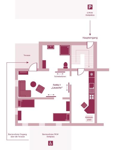 Ferienwohnung Lausche in بيرتسدوف - هورنيتش Ferienwohnung Lausche in بيرتسدوف - هورنيتش