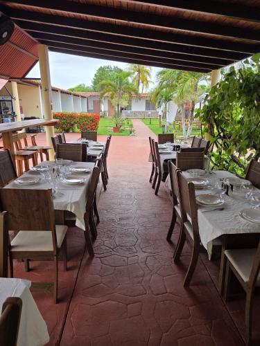 Restaurant, Posada La Luz del Caribe in Playa El Agua Restaurant, Posada La Luz del Caribe in Playa El Agua