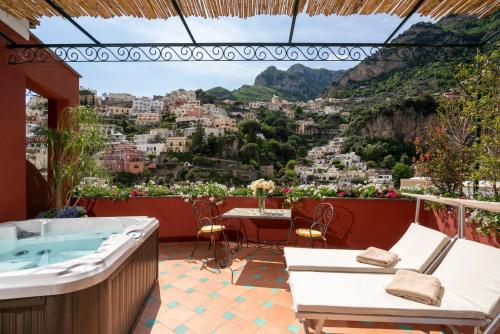 Erkély/terasz, Hotel Savoia in Positano Városközpont Erkély/terasz, Hotel Savoia in Positano Városközpont