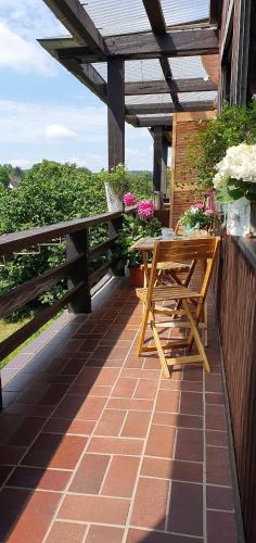Erkély/terasz, Schöne Wohnung im Naturidyll (Schone Wohnung im Naturidyll) in Herleshausen Erkély/terasz, Schöne Wohnung im Naturidyll (Schone Wohnung im Naturidyll) in Herleshausen