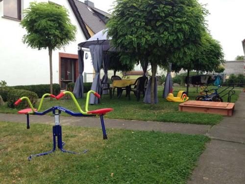 حديقة, Ferienwohnung am Haff in Grambin حديقة, Ferienwohnung am Haff in Grambin