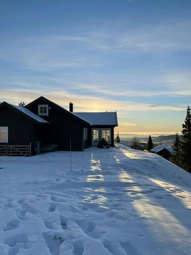 Exterior view, Modern Mountain Cabin With Panoramic Views in Sjusjoen Exterior view, Modern Mountain Cabin With Panoramic Views in Sjusjoen