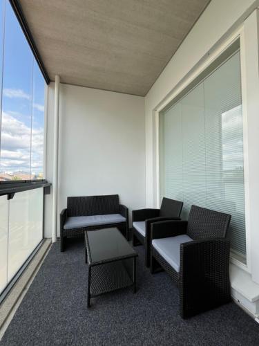 Balcony/terrace, Quiet home in center WiFi, parking, balcony in Kerava Balcony/terrace, Quiet home in center WiFi, parking, balcony in Kerava