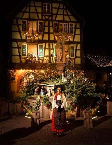 Étterem, Gîte A l'ombre du clocher (Gite A l'ombre du clocher) in Hessenheim Étterem, Gîte A l'ombre du clocher (Gite A l'ombre du clocher) in Hessenheim
