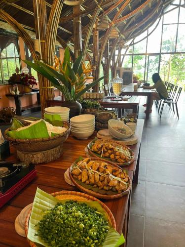 Bankett-terem, The BanBa Jungle Logde Retreat in Lang Khiem Bankett-terem, The BanBa Jungle Logde Retreat in Lang Khiem