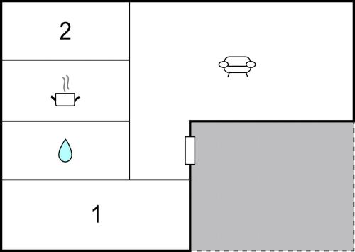 Floor plans, Holiday Home Tived With Fireplace I in Tived Floor plans, Holiday Home Tived With Fireplace I in Tived