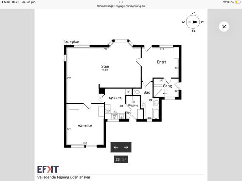 Plànols de Planta, Rent og charmerende hus lejlighed in Hjorring Plànols de Planta, Rent og charmerende hus lejlighed in Hjorring