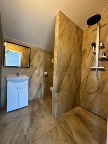 Fürdőszoba, Apartmán Na Stopce (Apartman Na Stopce) in Zajeci Fürdőszoba, Apartmán Na Stopce (Apartman Na Stopce) in Zajeci