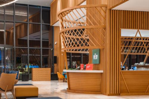 Étterem, Hampton by Hilton Marjan Island in Rász el-Haima Étterem, Hampton by Hilton Marjan Island in Rász el-Haima