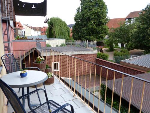 Terraza/balcón, Hotel Altstadtwiege in Hameln City Center Terraza/balcón, Hotel Altstadtwiege in Hameln City Center