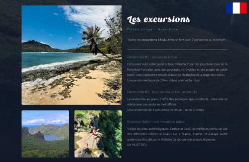 Sport en activiteiten, Nuku Hiva Pitake Lodge in Marquesas Islands Sport en activiteiten, Nuku Hiva Pitake Lodge in Marquesas Islands