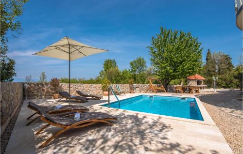 Zwembad, Holiday Home Barusici With Sea View 09 in Barusici Zwembad, Holiday Home Barusici With Sea View 09 in Barusici