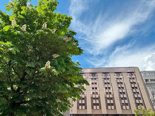 Entrance, Maidan Palace Hotel in Kyiv Entrance, Maidan Palace Hotel in Kyiv