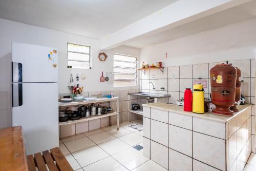 ห้องครัว, MANGAMEL Hostel Pousada in เลนคอยส์ ห้องครัว, MANGAMEL Hostel Pousada in เลนคอยส์