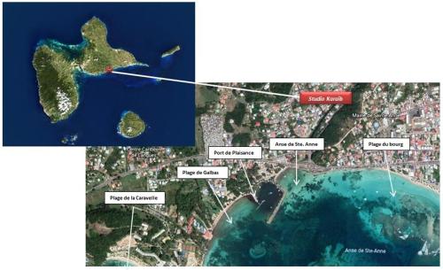 Studio Karaib à 15mn à pied de la plage du bourg (Studio Karaib a 15mn a pied de la plage du bourg) in แอนนี่ เซนเต้ Studio Karaib à 15mn à pied de la plage du bourg (Studio Karaib a 15mn a pied de la plage du bourg) in แอนนี่ เซนเต้