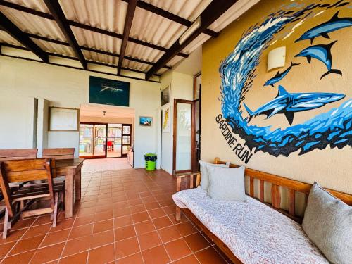 Bendra svetainė / televizorius, Agulhas House & Diving in Umkomaas Bendra svetainė / televizorius, Agulhas House & Diving in Umkomaas