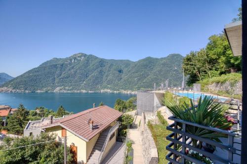 Panorama Como Lake in Nesso Panorama Como Lake in Nesso