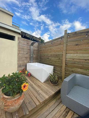 Fürdőszoba, Sabana Cottage Village in Quebradillas Fürdőszoba, Sabana Cottage Village in Quebradillas