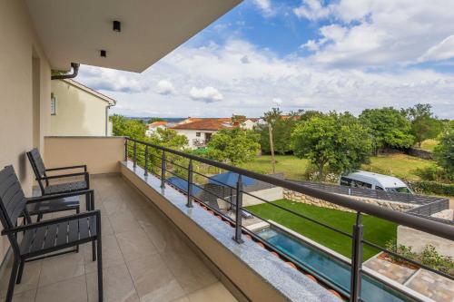 Erkély/terasz, Villa Manuela in Porat Erkély/terasz, Villa Manuela in Porat