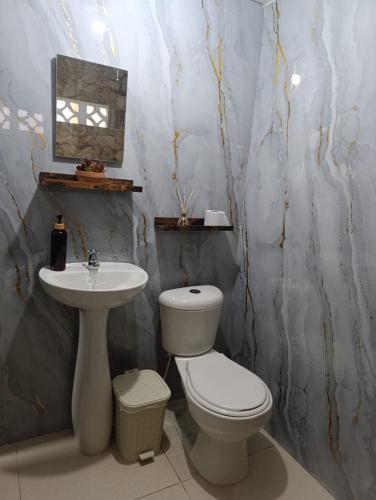Bathroom, Casa vacacional, cerca del aeropuerto in Santa Maria Bathroom, Casa vacacional, cerca del aeropuerto in Santa Maria
