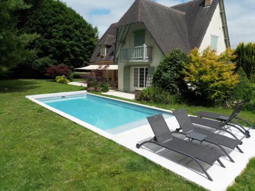 Exterior view, Charming countryside home near Rouen with pool in Bosnormand Exterior view, Charming countryside home near Rouen with pool in Bosnormand