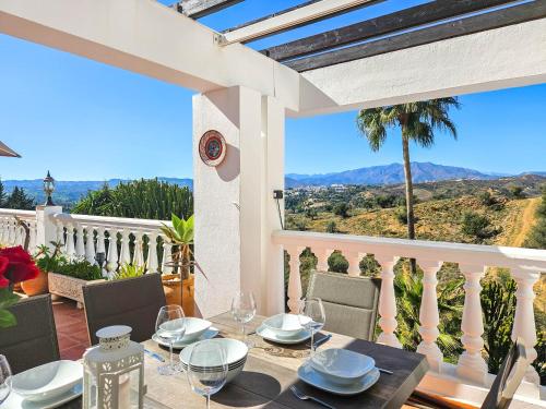 Erkély/terasz, Villa de la Fuente in Mijas in La Sierrezuela Erkély/terasz, Villa de la Fuente in Mijas in La Sierrezuela