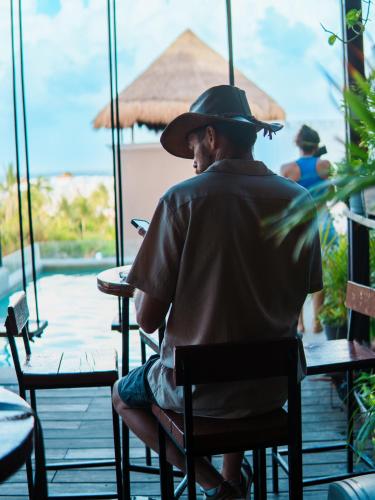 Uitzicht, Maui Hostel in Playa Del Carmen Uitzicht, Maui Hostel in Playa Del Carmen