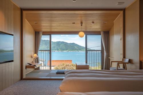 Uitzicht, Hotel Kitanoya in Miyazu Uitzicht, Hotel Kitanoya in Miyazu