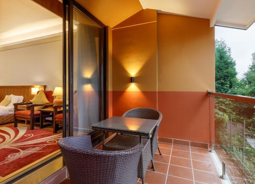 Balcony/terrace, Club Himalaya, by ACE Hotels in Nagarkot Balcony/terrace, Club Himalaya, by ACE Hotels in Nagarkot