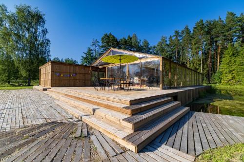 Las Ainavas, guest house with 5 spacious rooms, pool and sauna in Milzkalne Las Ainavas, guest house with 5 spacious rooms, pool and sauna in Milzkalne