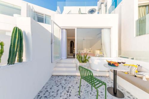 balkon/terras, Miyue, Shenzhen Santorini Seaview Resort in Dapeng balkon/terras, Miyue, Shenzhen Santorini Seaview Resort in Dapeng