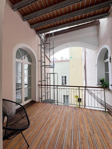 Erkély/terasz, 24-7 Apartment Passau in Passau Erkély/terasz, 24-7 Apartment Passau in Passau