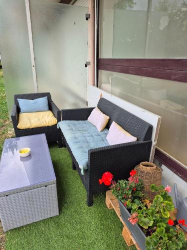 Garden, Studio Cosy - Proche frontiere in Gaillard Garden, Studio Cosy - Proche frontiere in Gaillard