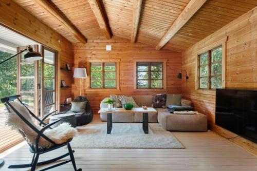 Exterior view, Charming Log Cabin By A Beautiful Lake in Aalborg SV Exterior view, Charming Log Cabin By A Beautiful Lake in Aalborg SV