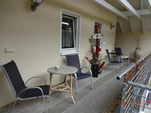 Terraza/balcón, Ferienwohnung Hermannstein in Ilmenau Terraza/balcón, Ferienwohnung Hermannstein in Ilmenau