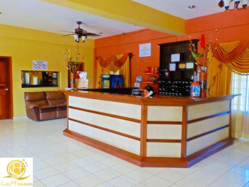 Lobby, Hotel Las Hamacas in La Ceiba Lobby, Hotel Las Hamacas in La Ceiba