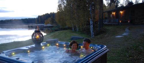 Sauna, Revontuli Resort Cottages in Hankasalmi Sauna, Revontuli Resort Cottages in Hankasalmi