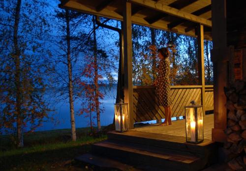 Sauna, Revontuli Resort Cottages in Hankasalmi Sauna, Revontuli Resort Cottages in Hankasalmi