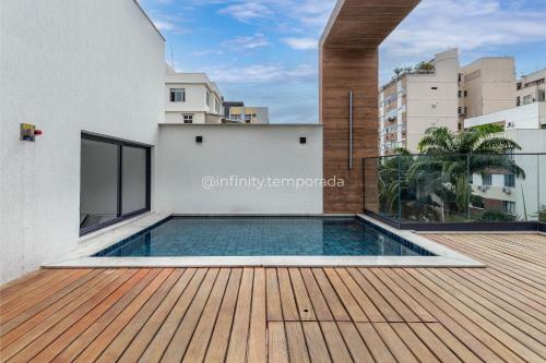 Swimming pool, Ape com piscina e academia: Metro 350m in Laranjeiras Swimming pool, Ape com piscina e academia: Metro 350m in Laranjeiras