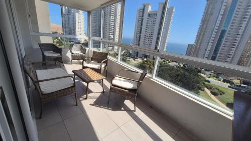 balkon/terras, Hermoso y amplio depto en Montemar in Concon balkon/terras, Hermoso y amplio depto en Montemar in Concon