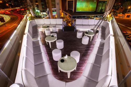 Balcony/terrace, Social Hotel - Formerly Byblos in Barsha Heights (Tecom) Balcony/terrace, Social Hotel - Formerly Byblos in Barsha Heights (Tecom)