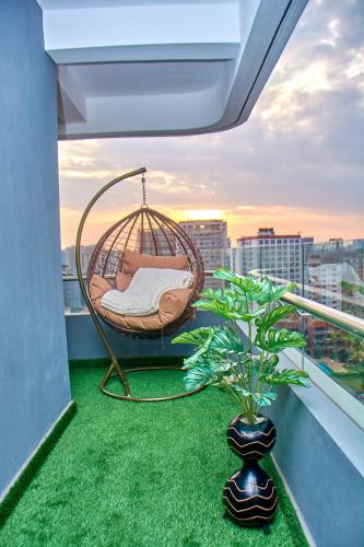 Μπαλκόνι/βεράντα, Zuri luxury suite at oak classic residency, Kilimani in Ναϊρόμπι Μπαλκόνι/βεράντα, Zuri luxury suite at oak classic residency, Kilimani in Ναϊρόμπι
