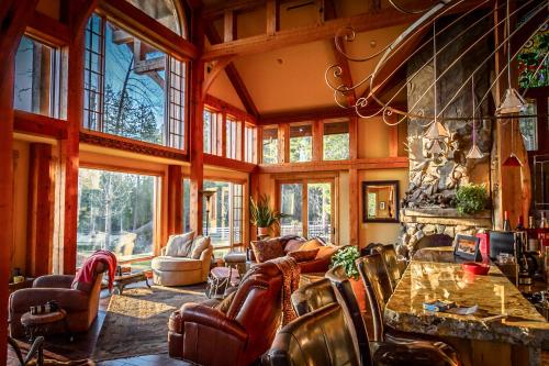 sala de TV, Talus Rock Retreat in Sandpoint sala de TV, Talus Rock Retreat in Sandpoint