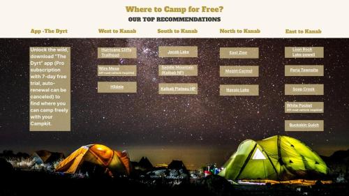 Campkit - Premium Camping Kit, Pickup in Kanab - Camp Anywhere in Bryce (Utah) Campkit - Premium Camping Kit, Pickup in Kanab - Camp Anywhere in Bryce (Utah)