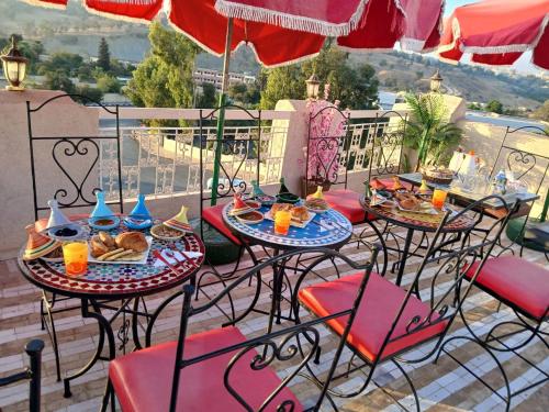 Erkély/terasz, Riad Serendipity in Fes El Jdid Erkély/terasz, Riad Serendipity in Fes El Jdid